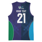Custom Warriors-Titans Basketball Jersey Together Sporty Style White Style