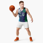 Custom Warriors-Titans Basketball Jersey Together Sporty Style White Style
