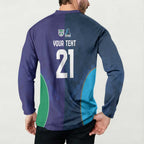 Custom Warriors-Titans Button Sweatshirt Together Sporty Style White Style