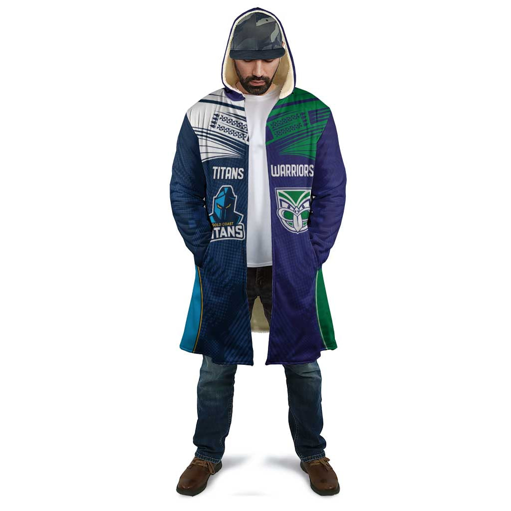Custom Warriors-Titans Cloak Together Sporty Style White Style