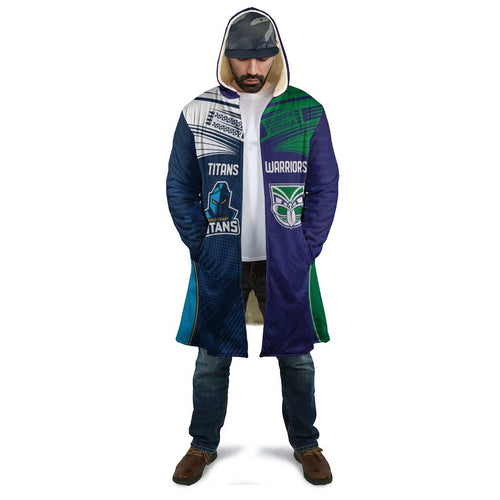 Custom Warriors-Titans Cloak Together Sporty Style White Style