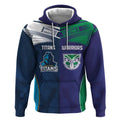 Custom Warriors-Titans Hoodie Together Sporty Style White Style