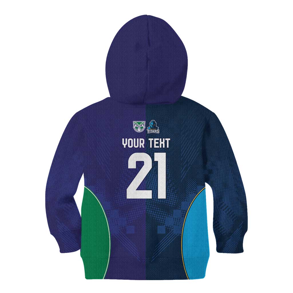 Custom Warriors-Titans Kid Hoodie Together Sporty Style White Style