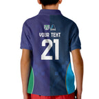 Custom Warriors-Titans Kid Polo Shirt Together Sporty Style White Style