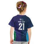 Custom Warriors-Titans Kid T Shirt Together Sporty Style White Style