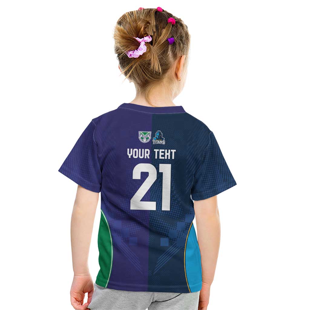 Custom Warriors-Titans Kid T Shirt Together Sporty Style White Style