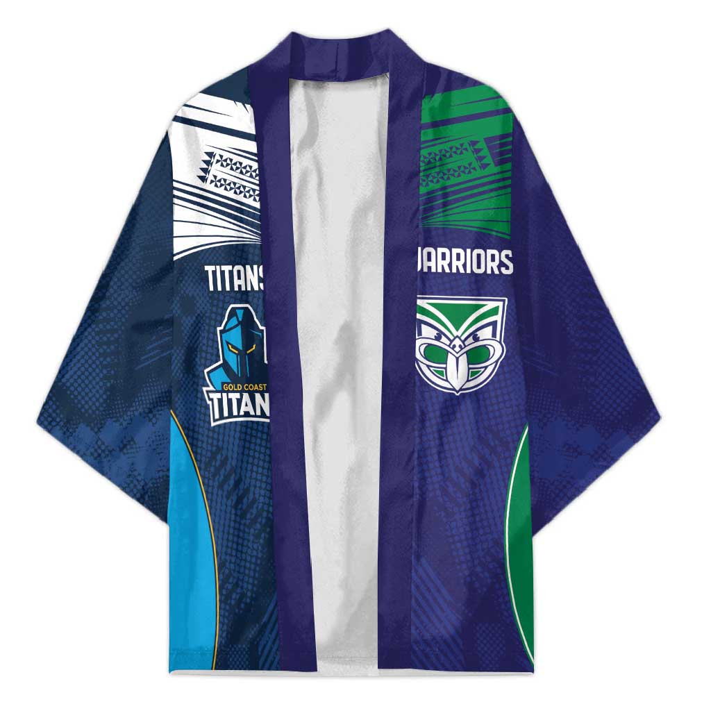 Custom Warriors-Titans Kimono Together Sporty Style White Style