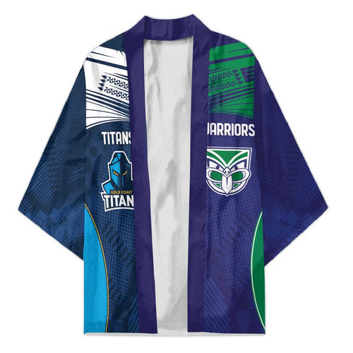 Custom Warriors-Titans Kimono Together Sporty Style White Style