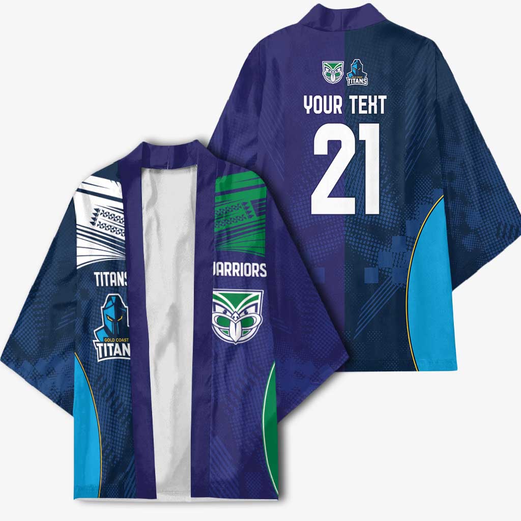 Custom Warriors-Titans Kimono Together Sporty Style White Style