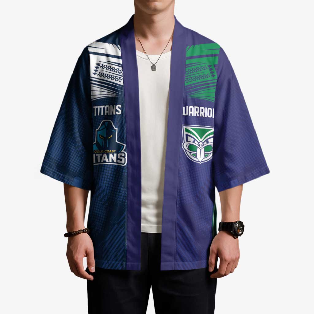 Custom Warriors-Titans Kimono Together Sporty Style White Style