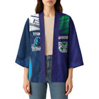 Custom Warriors-Titans Kimono Together Sporty Style White Style