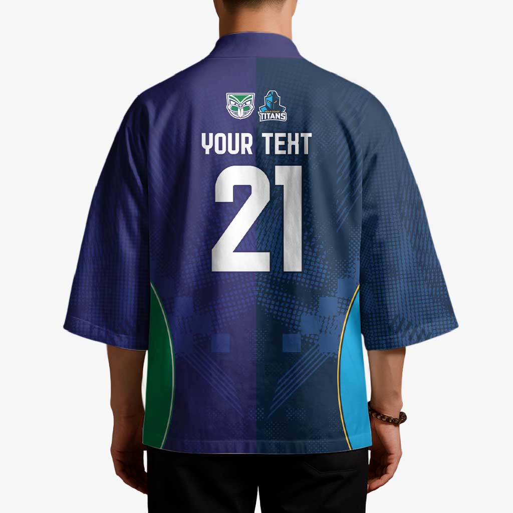 Custom Warriors-Titans Kimono Together Sporty Style White Style