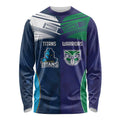 Custom Warriors-Titans Long Sleeve Shirt Together Sporty Style White Style