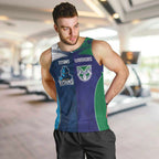 Custom Warriors-Titans Men Tank Top Together Sporty Style White Style