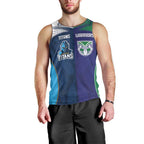 Custom Warriors-Titans Men Tank Top Together Sporty Style White Style