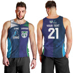Custom Warriors-Titans Men Tank Top Together Sporty Style White Style