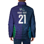 Custom Warriors-Titans Padded Jacket Together Sporty Style White Style