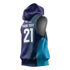 Custom Warriors-Titans Sleeveless Hoodie Together Sporty Style White Style
