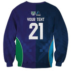Custom Warriors-Titans Sweatshirt Together Sporty Style White Style