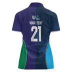 Custom Warriors-Titans Women Polo Shirt Together Sporty Style White Style