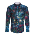 New Zealand Matariki Pohutukawa Long Sleeve Button Shirt Te Mauri te Ora