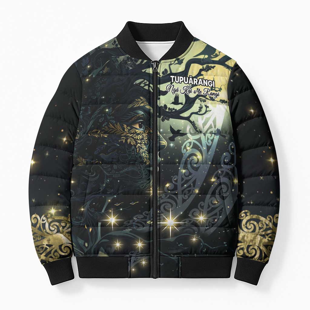 New Zealand Matariki Tupuarangi Bomber Puffer Jacket Ng Kai o te Rangi - Aussie Hoodie