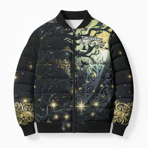 New Zealand Matariki Tupuarangi Bomber Puffer Jacket Ng Kai o te Rangi - Aussie Hoodie