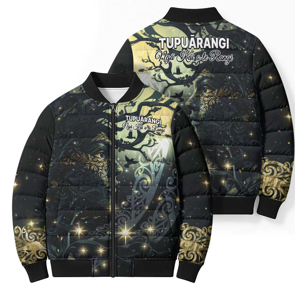 New Zealand Matariki Tupuarangi Bomber Puffer Jacket Ng Kai o te Rangi - Aussie Hoodie
