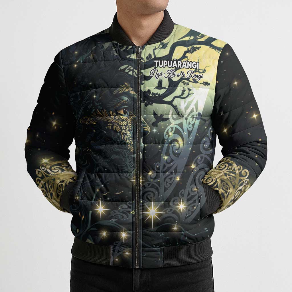 New Zealand Matariki Tupuarangi Bomber Puffer Jacket Ng Kai o te Rangi - Aussie Hoodie