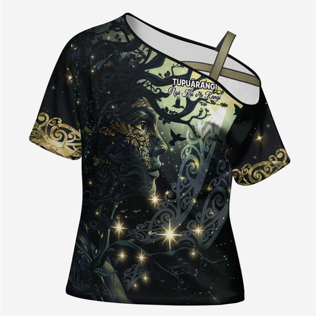 New Zealand Matariki Tupuarangi Cross Shoulder Shirt Ng Kai o te Rangi - Aussie Hoodie