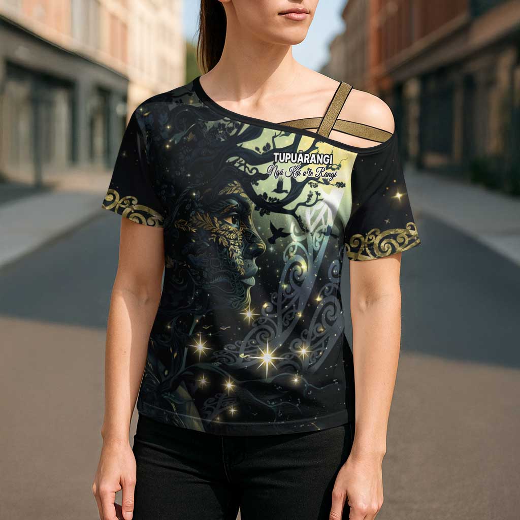 New Zealand Matariki Tupuarangi Cross Shoulder Shirt Ng Kai o te Rangi - Aussie Hoodie