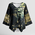 New Zealand Matariki Tupuarangi Kimono Sleeve Blouse Ng Kai o te Rangi - Aussie Hoodie