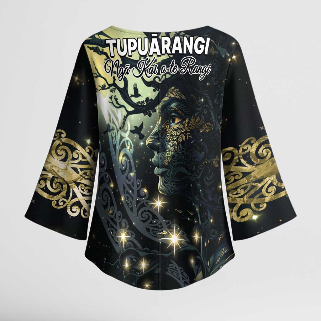 New Zealand Matariki Tupuarangi Kimono Sleeve Blouse Ng Kai o te Rangi - Aussie Hoodie