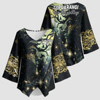 New Zealand Matariki Tupuarangi Kimono Sleeve Blouse Ng Kai o te Rangi - Aussie Hoodie