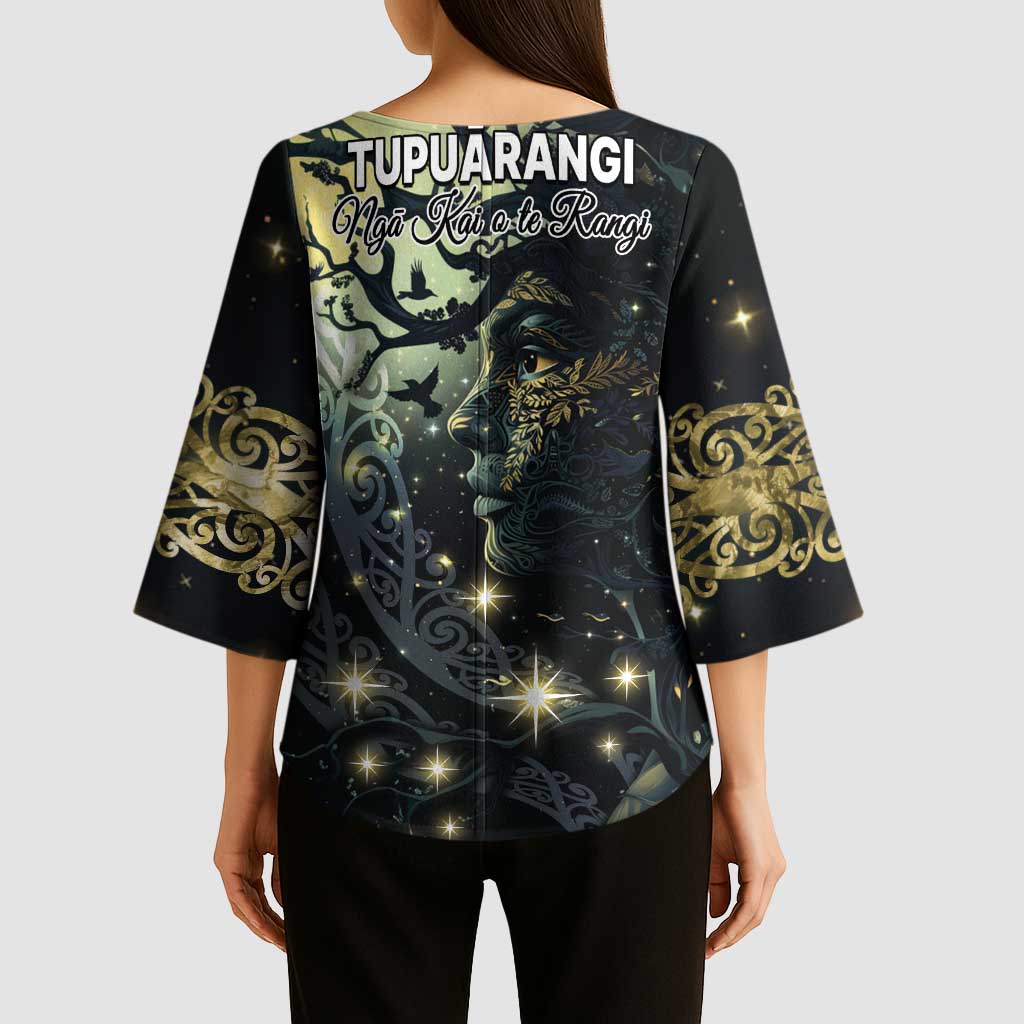 New Zealand Matariki Tupuarangi Kimono Sleeve Blouse Ng Kai o te Rangi - Aussie Hoodie