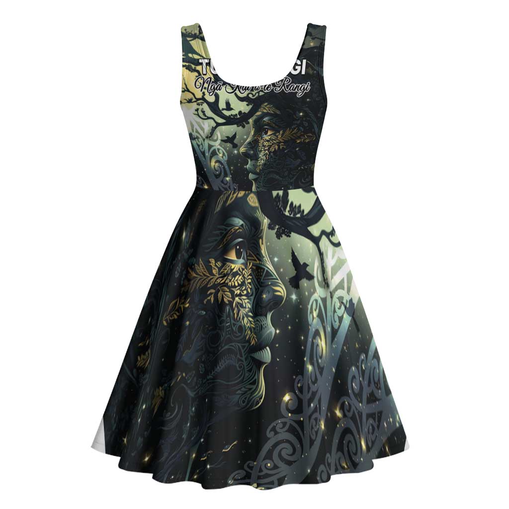 New Zealand Matariki Tupuarangi Midi Dress Ng Kai o te Rangi - Aussie Hoodie