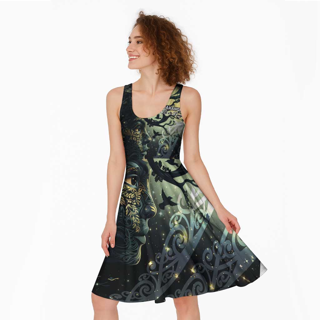 New Zealand Matariki Tupuarangi Midi Dress Ng Kai o te Rangi - Aussie Hoodie