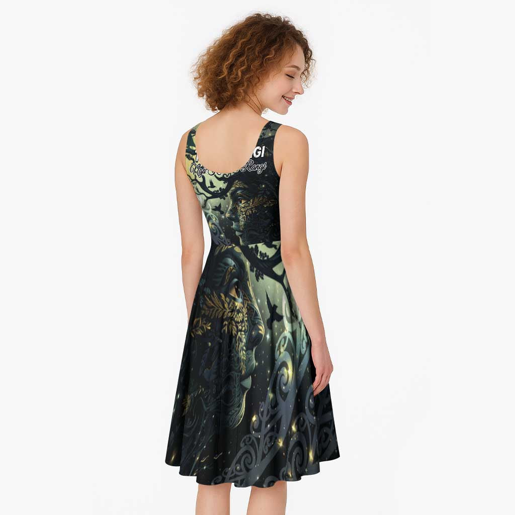 New Zealand Matariki Tupuarangi Midi Dress Ng Kai o te Rangi - Aussie Hoodie