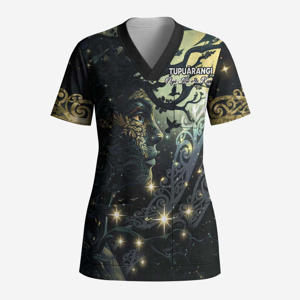 New Zealand Matariki Tupuarangi Scrub Top Ng Kai o te Rangi - Aussie Hoodie