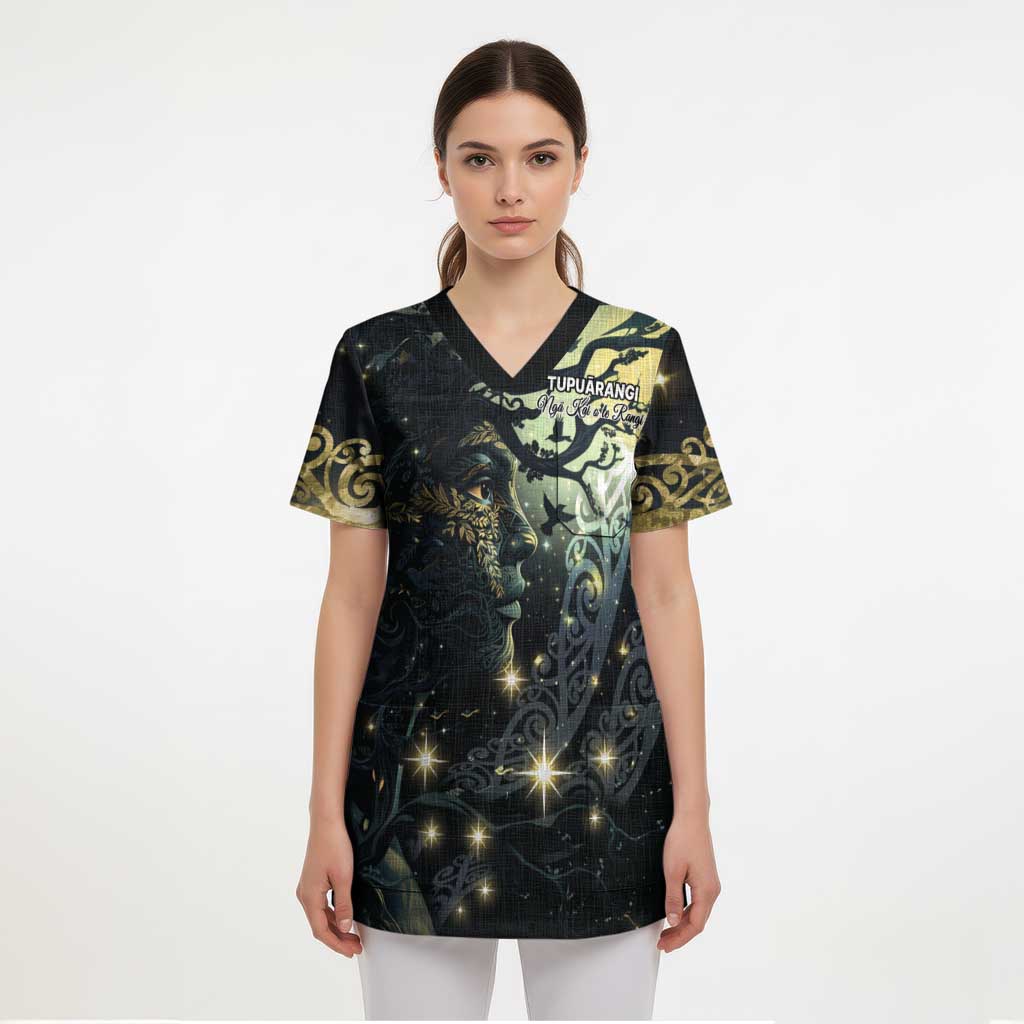 New Zealand Matariki Tupuarangi Scrub Top Ng Kai o te Rangi - Aussie Hoodie