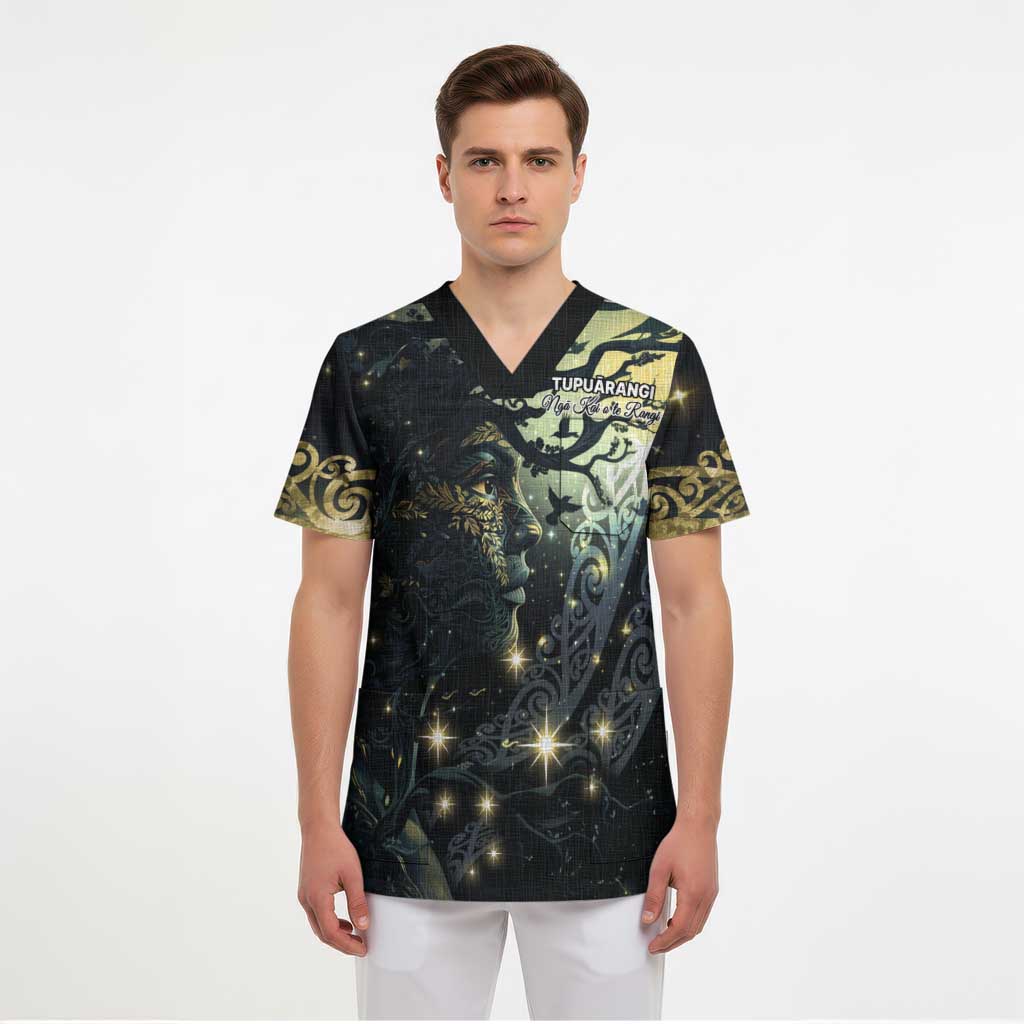 New Zealand Matariki Tupuarangi Scrub Top Ng Kai o te Rangi - Aussie Hoodie
