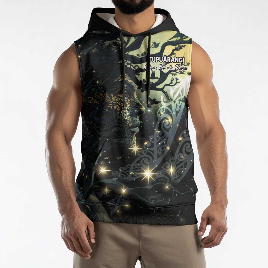 New Zealand Matariki Tupuarangi Sleeveless Hoodie Ng Kai o te Rangi - Aussie Hoodie