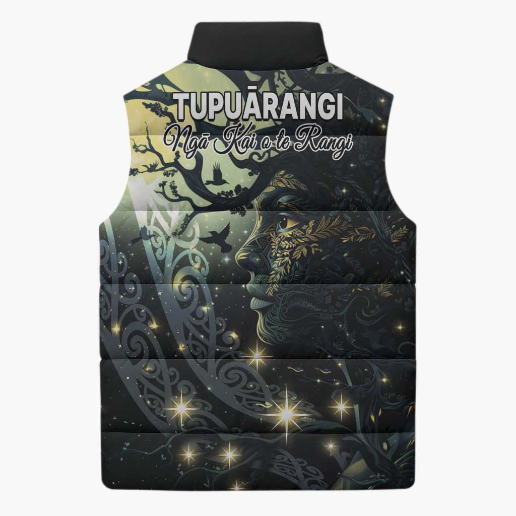 New Zealand Matariki Tupuarangi Sleeveless Puffer Jacket Ng Kai o te Rangi - Aussie Hoodie