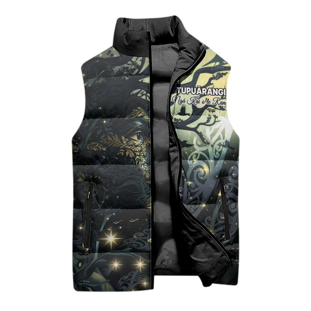 New Zealand Matariki Tupuarangi Sleeveless Puffer Jacket Ng Kai o te Rangi - Aussie Hoodie