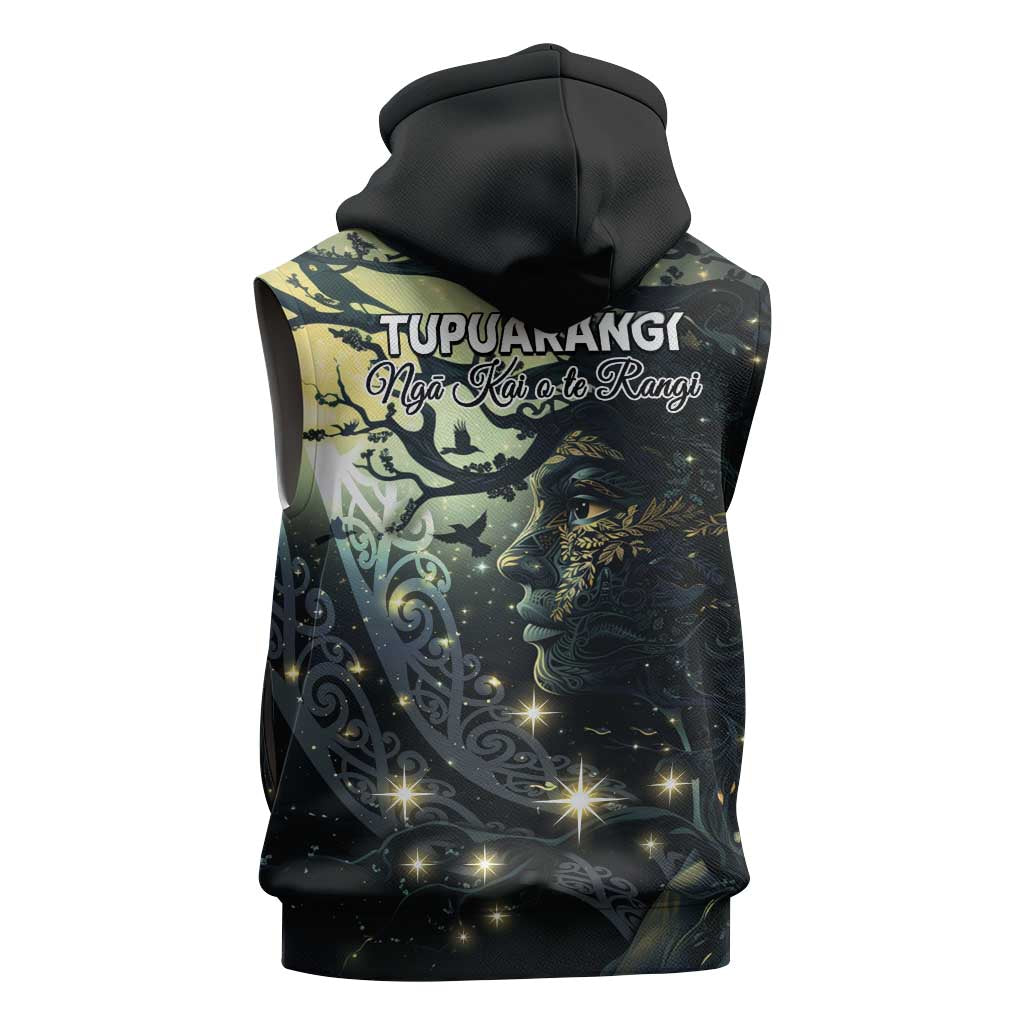 New Zealand Matariki Tupuarangi Sleeveless Zip Hoodie Ng Kai o te Rangi LT9