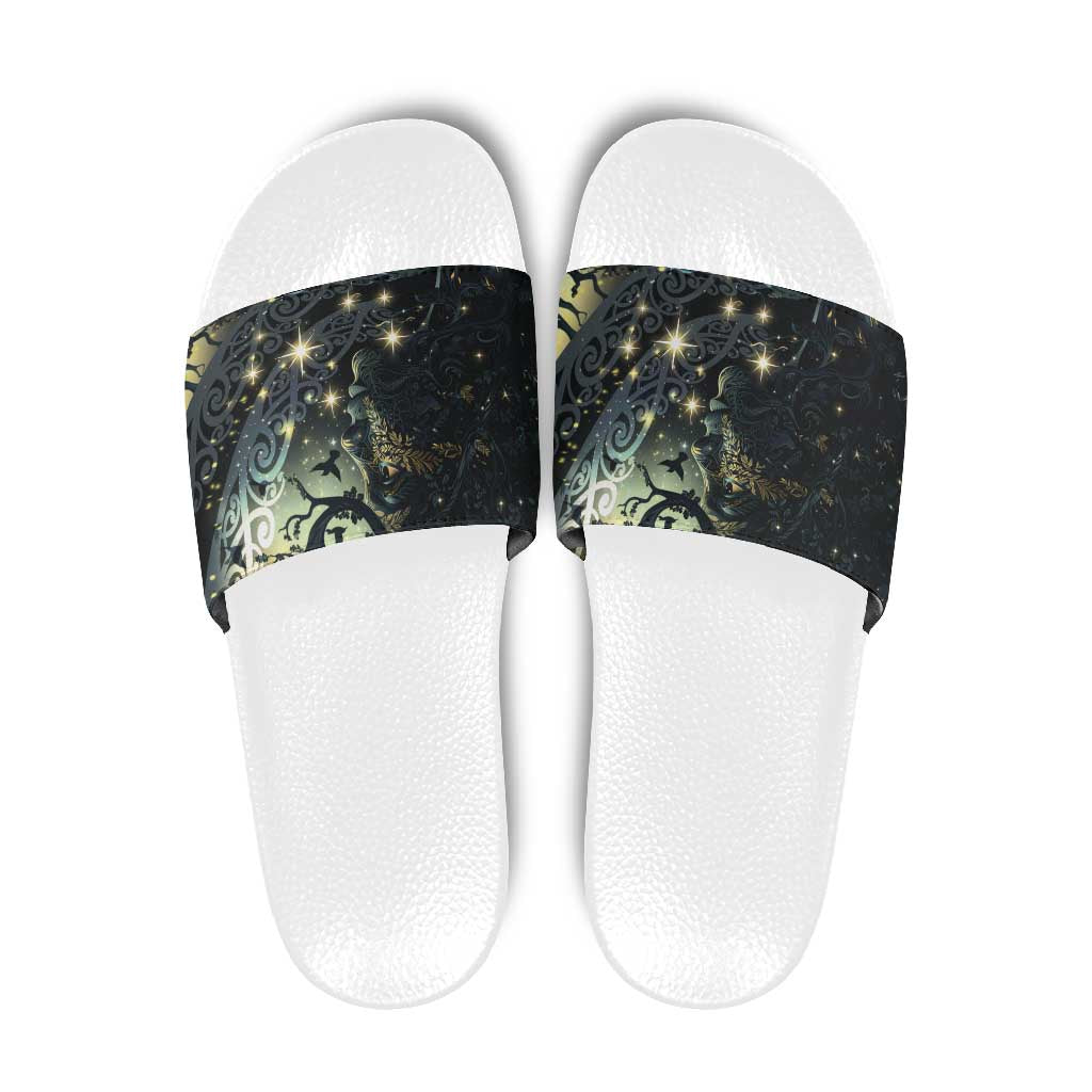 New Zealand Matariki Tupuarangi Slide Sandals Ng Kai o te Rangi - Aussie Hoodie