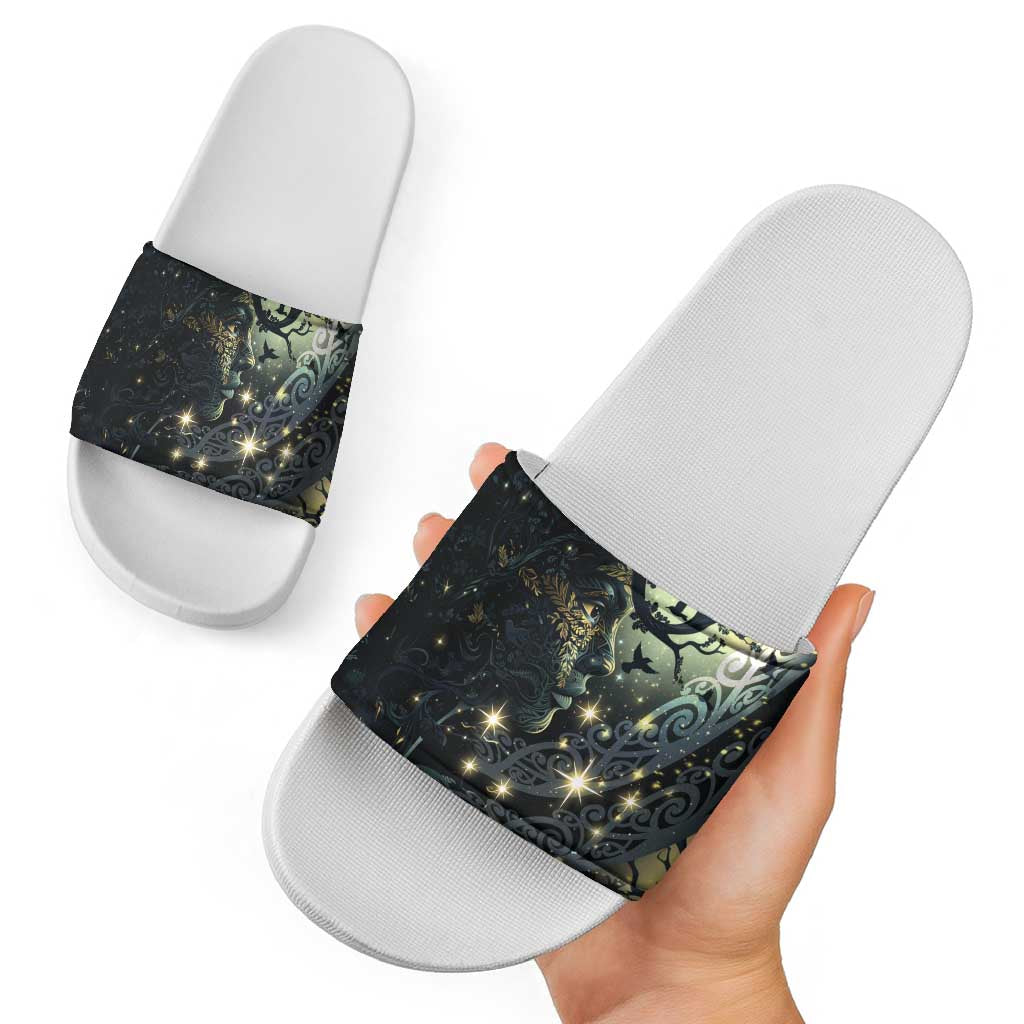 New Zealand Matariki Tupuarangi Slide Sandals Ng Kai o te Rangi - Aussie Hoodie
