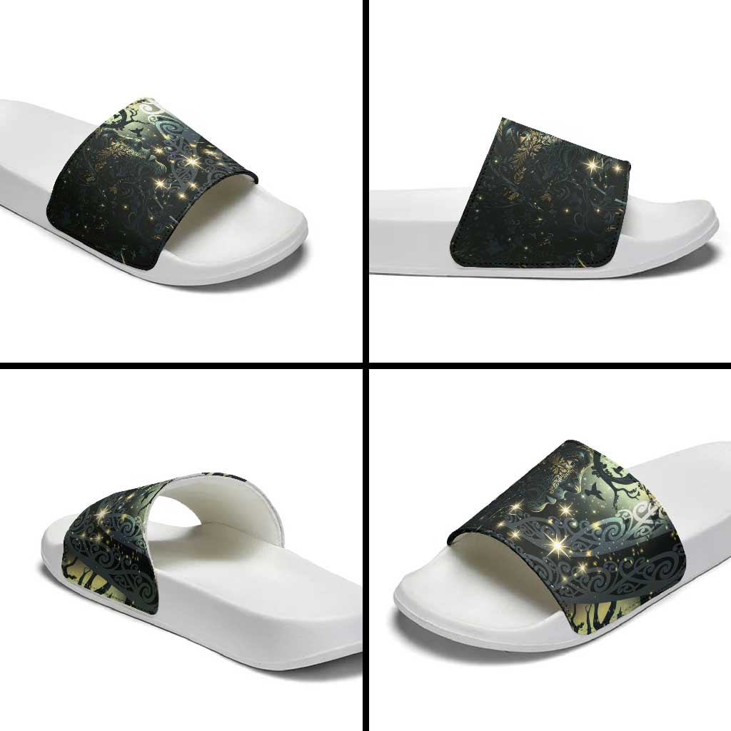 New Zealand Matariki Tupuarangi Slide Sandals Ng Kai o te Rangi - Aussie Hoodie