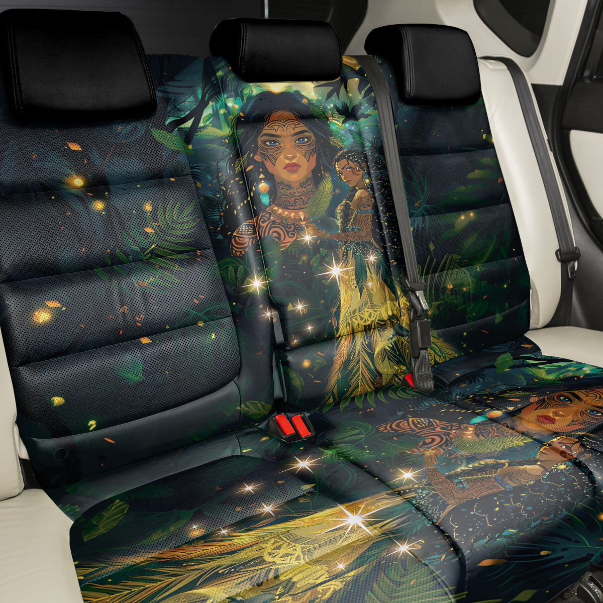 New Zealand Matariki Back Car Seat Cover Rongoā Māori Wellbeing and Good Luck