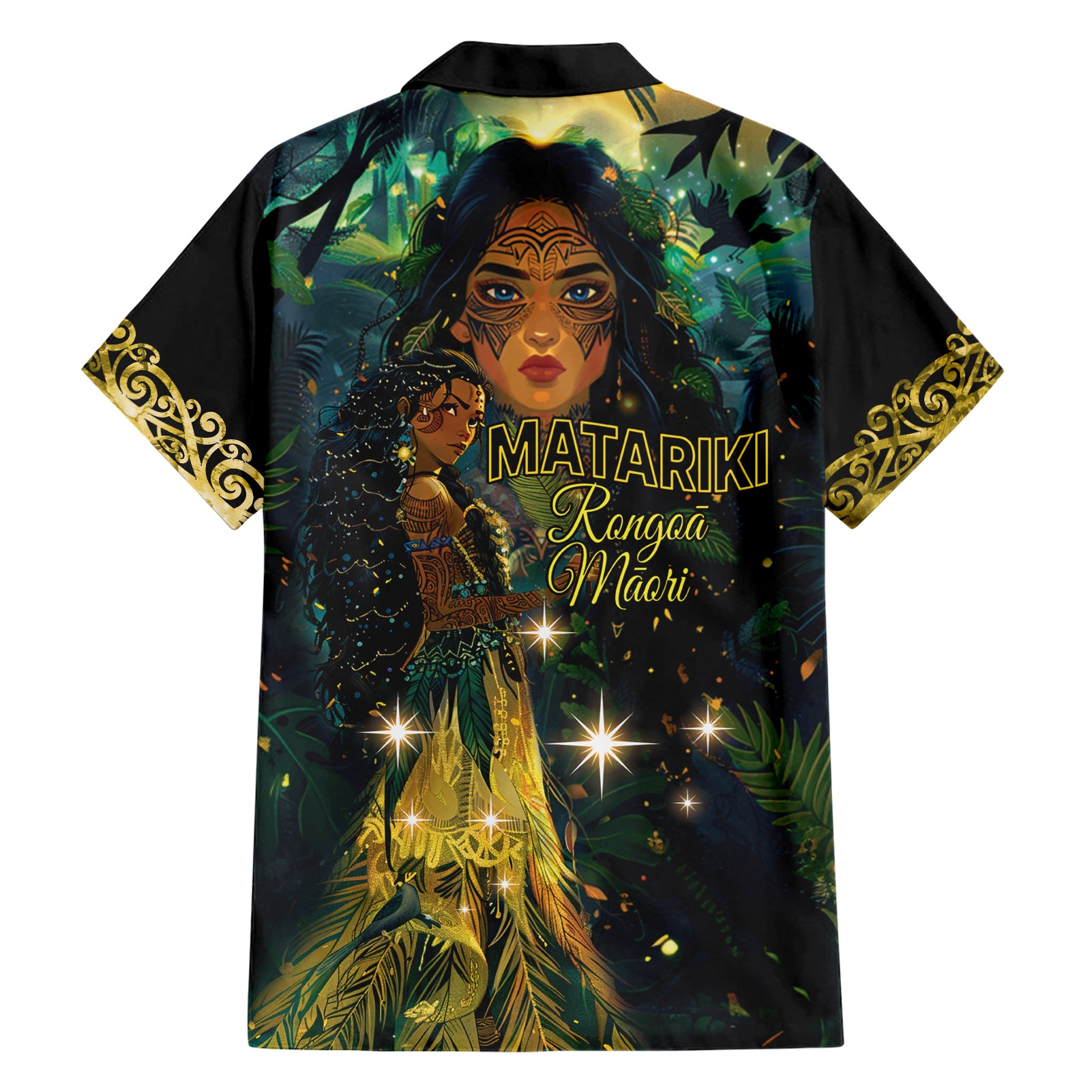 New Zealand Matariki Hawaiian Shirt Rongoā Māori Wellbeing and Good Luck